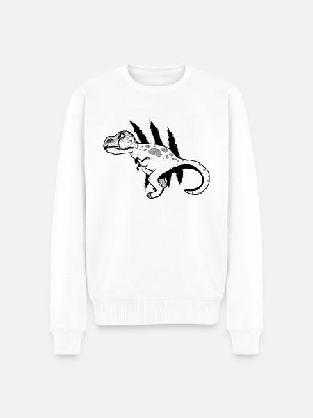 T-Rex - Men's Premium Organic Jumper - white