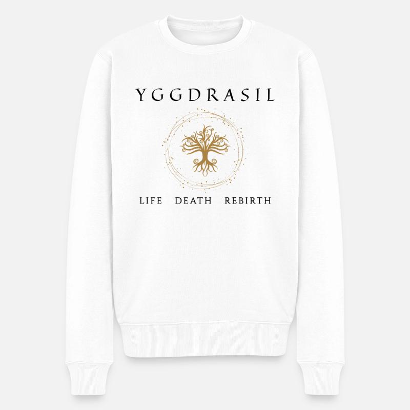 Yggdrasil - Pull Premium bio Homme - blanc