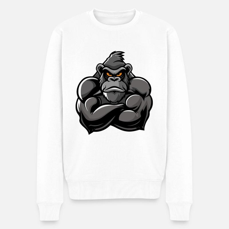 Bande dessinée Gorilla - Pull Premium bio Homme - blanc