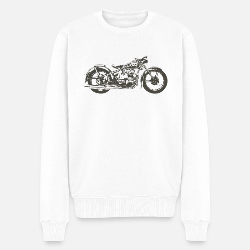 Touren AWO 1Sitzer - Männer Premium Bio Pullover - Weiß