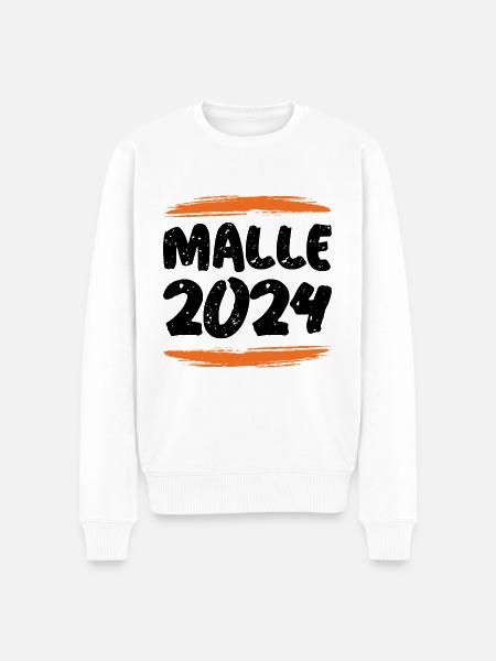 Malle 2024 - Männer Premium Bio Pullover - Weiß