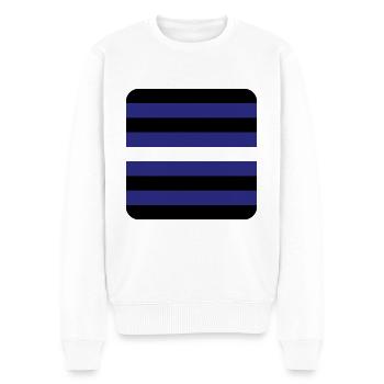 FETISCH [flag] - Männer Premium Bio Pullover - Weiß - Vorne - Thijin (182cm)