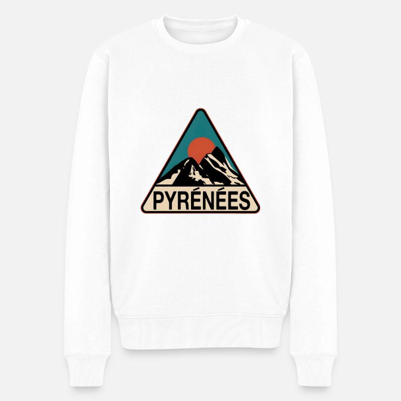 Pyrénées Pyrénées - Pull Premium bio Homme - blanc