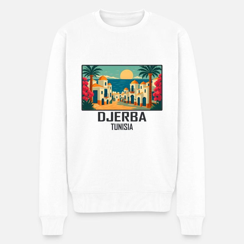 Djerba, Tunisie - Pull Premium bio Homme - blanc