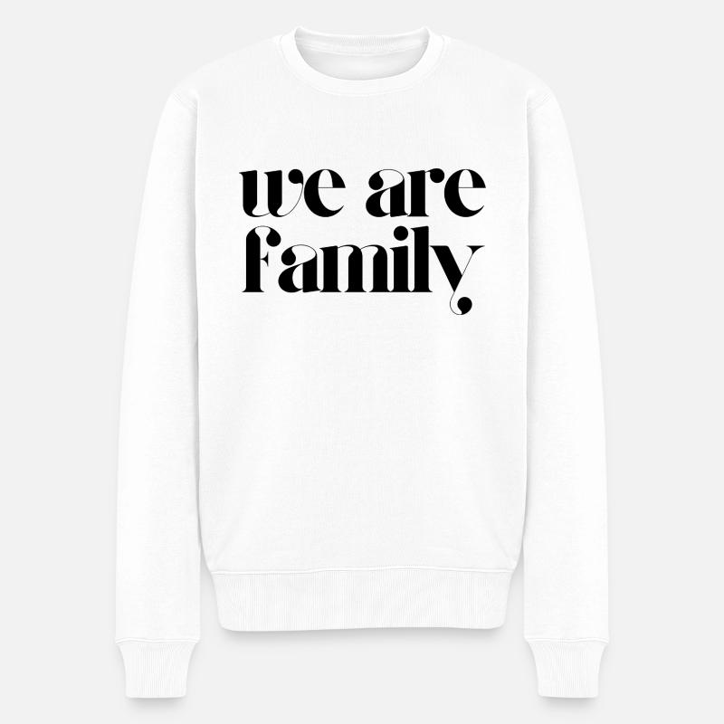 Nous sommes une famille - Pull Premium bio Homme - blanc
