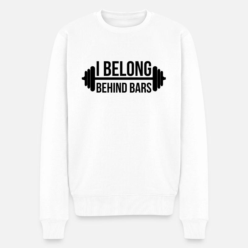 Fitness - Pull Premium bio Homme - blanc