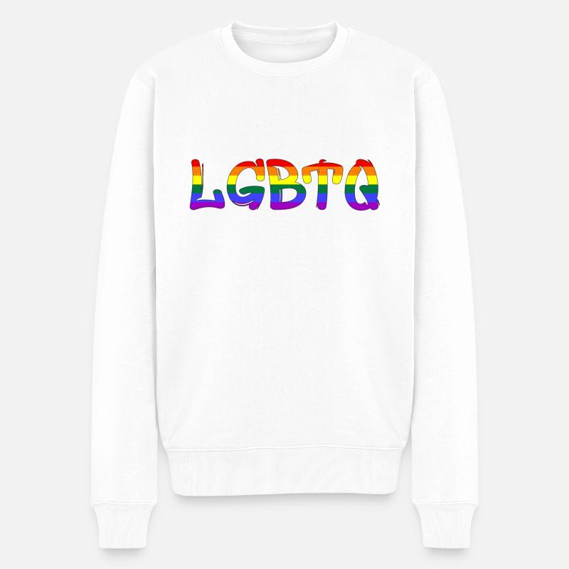 LGBTQ, Pride Month - Männer Premium Bio Pullover - Weiß