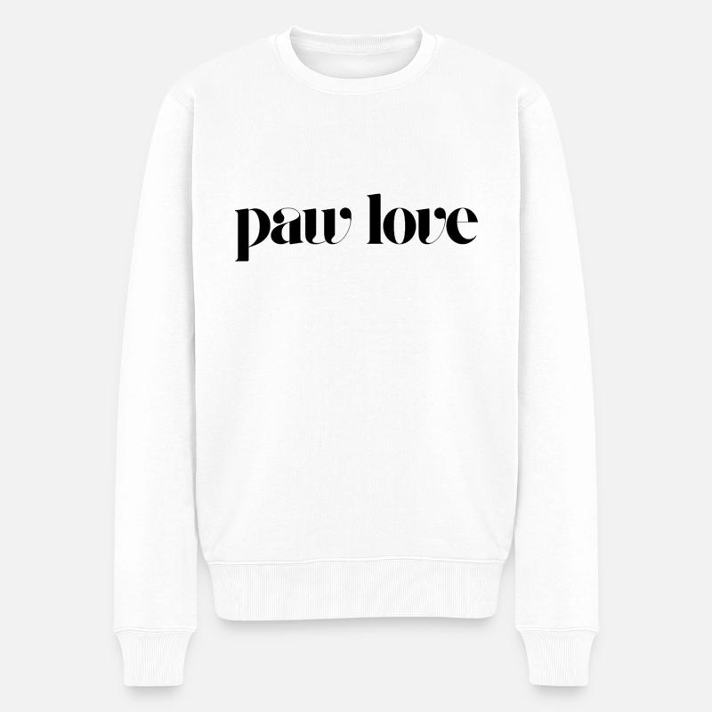 patte amour - Pull Premium bio Homme - blanc