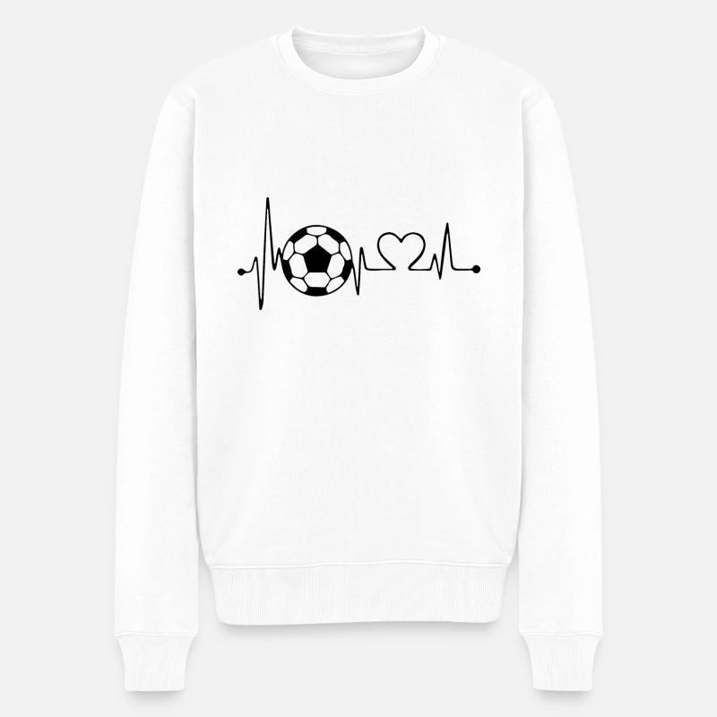 Ballsport - Männer Premium Bio Pullover - Weiß