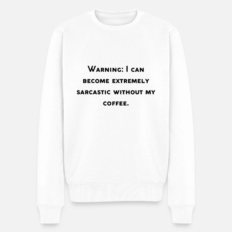 Design drôle café - Pull Premium bio Homme - blanc
