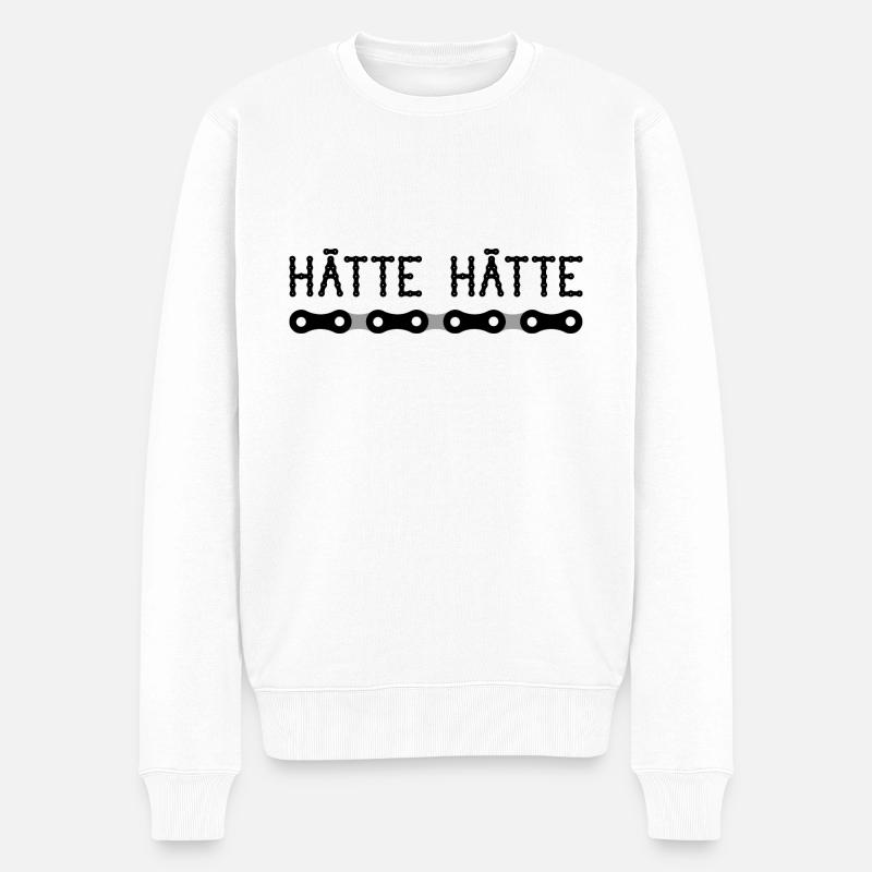 Hätte Hätte - Männer Premium Bio Pullover - Weiß