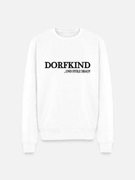 Dorfkind - Männer Premium Bio Pullover - Weiß