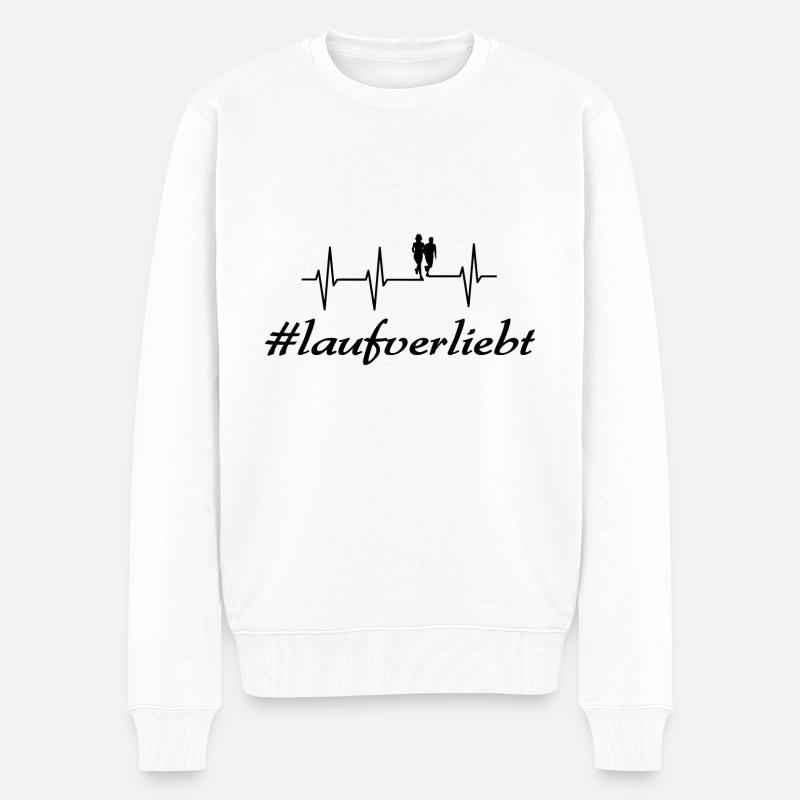 Laufen - Männer Premium Bio Pullover - Weiß