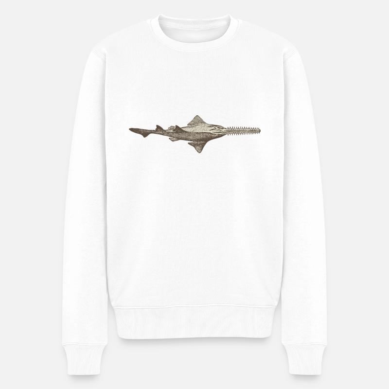 Meerestiere - Männer Premium Bio Pullover - Weiß