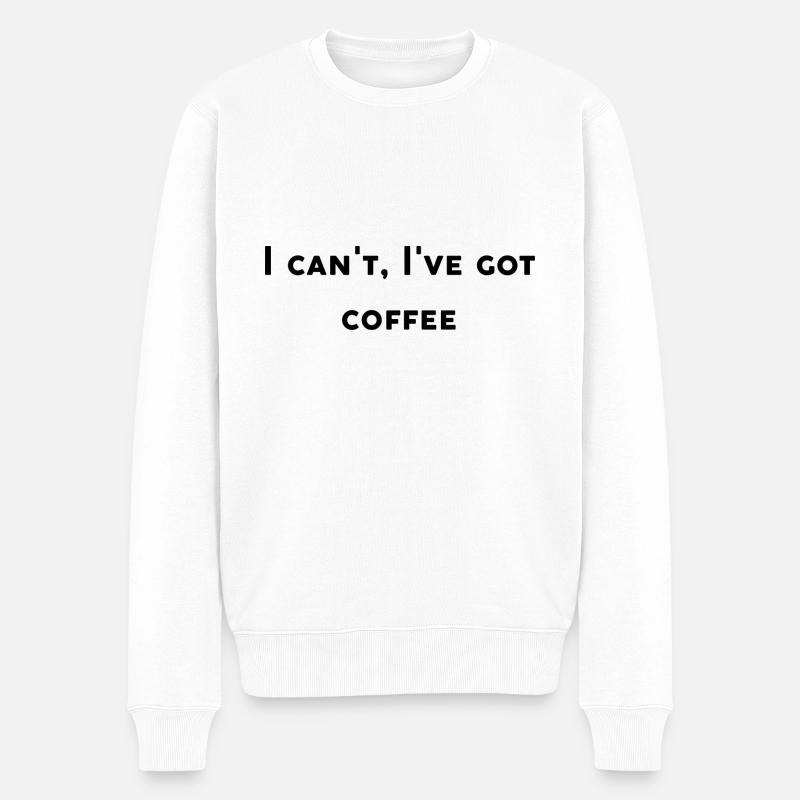 Design drôle café - Pull Premium bio Homme - blanc
