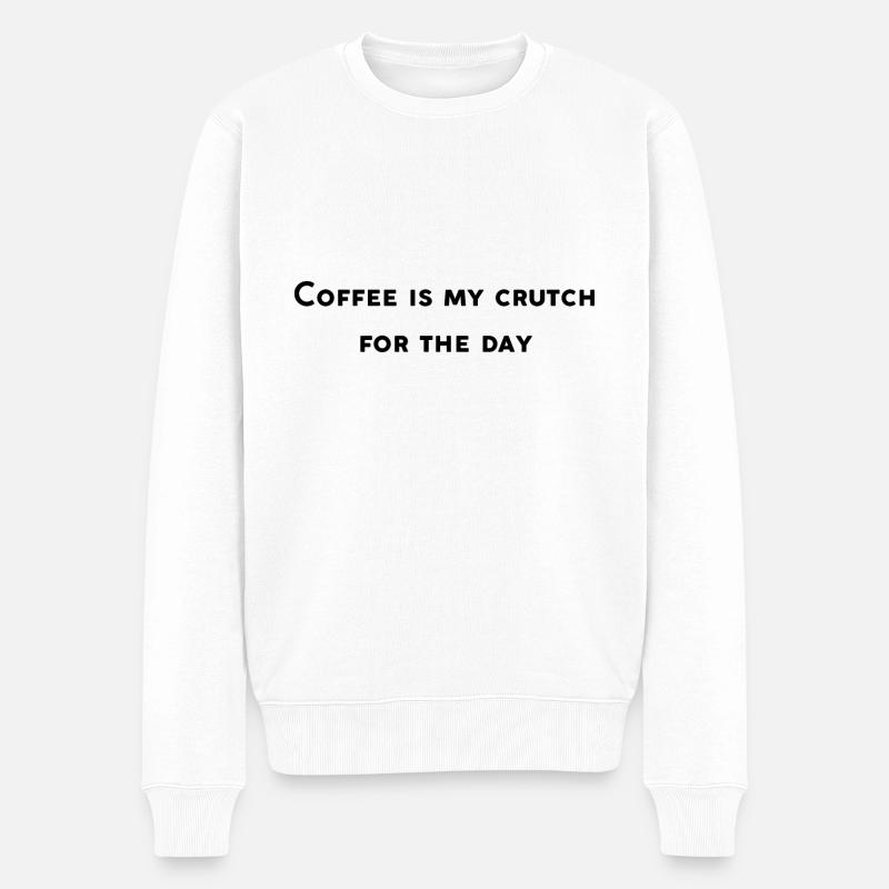 Design drôle café - Pull Premium bio Homme - blanc