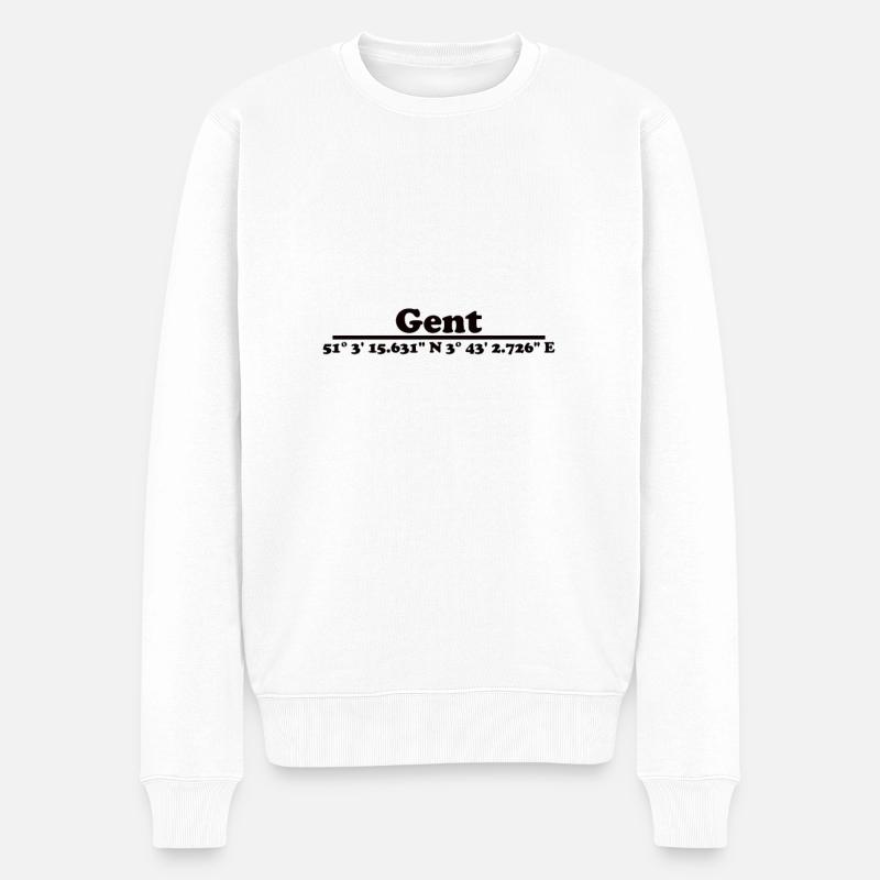 Coordonnées de Gand - Pull Premium bio Homme - blanc