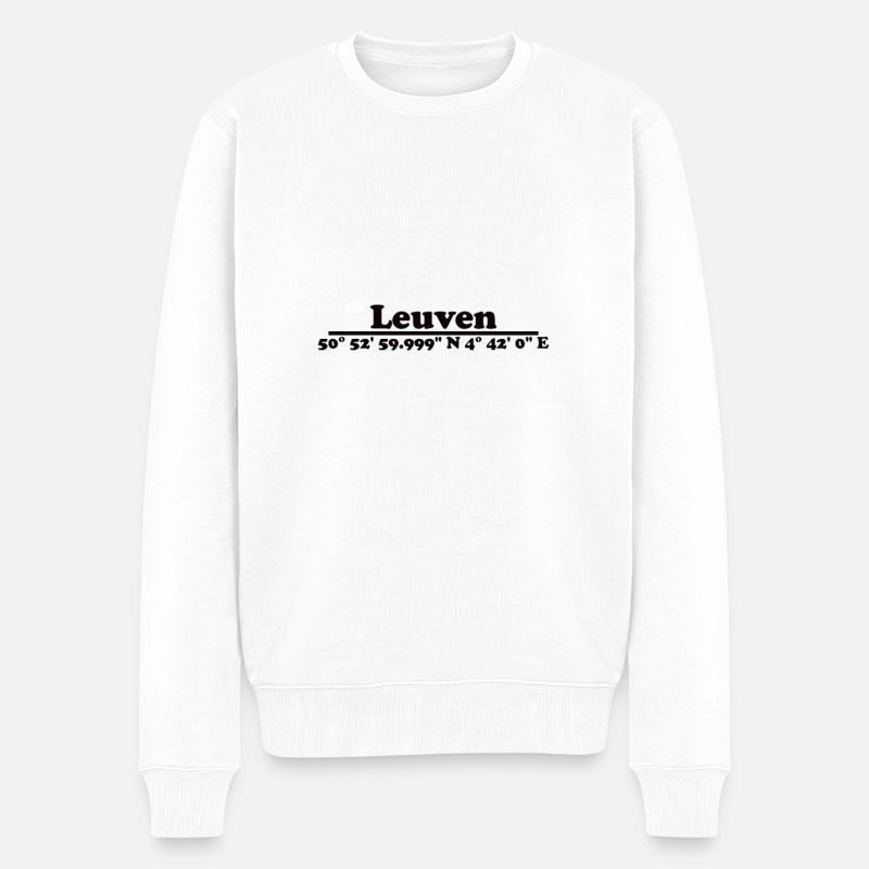 Lion Coordonnées - Pull Premium bio Homme - blanc