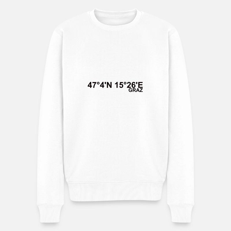 Graz Coordonnées - Pull Premium bio Homme - blanc