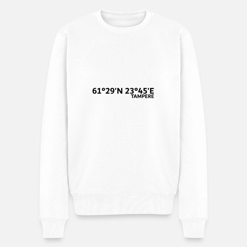 Coordonnées de Tampere - Pull Premium bio Homme - blanc