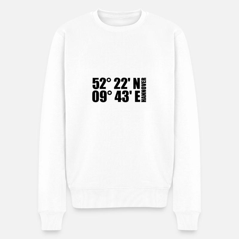 Coordonnées de Hanovre - Pull Premium bio Homme - blanc