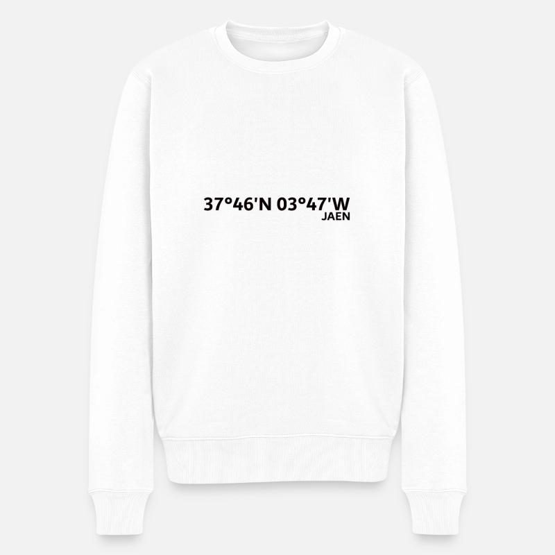 Coordonnées Jaén - Pull Premium bio Homme - blanc