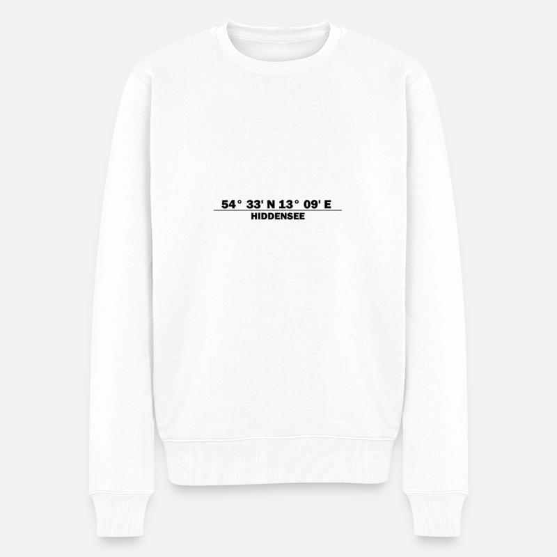 Coordonnées Hiddensee - Pull Premium bio Homme - blanc