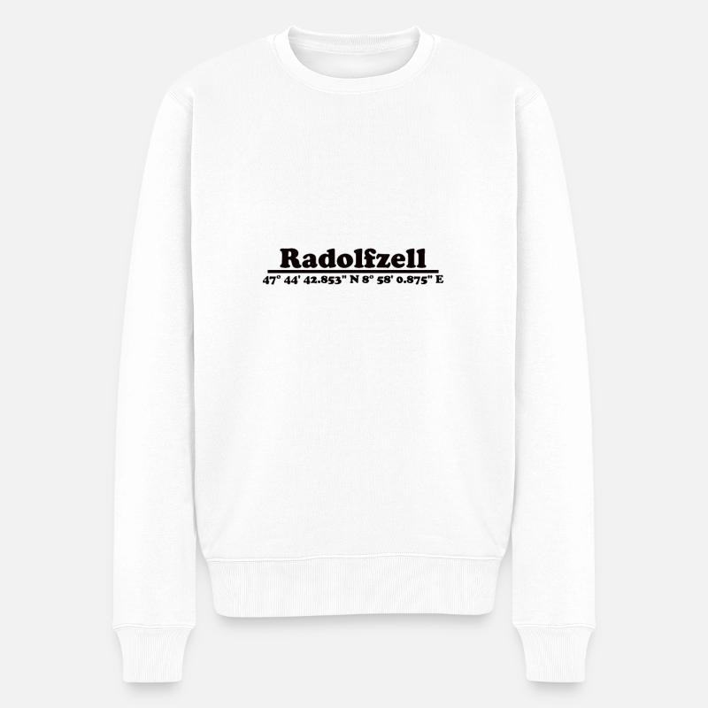 Radolfzell am Bodensee Koordinaten - Männer Premium Bio Pullover - Weiß