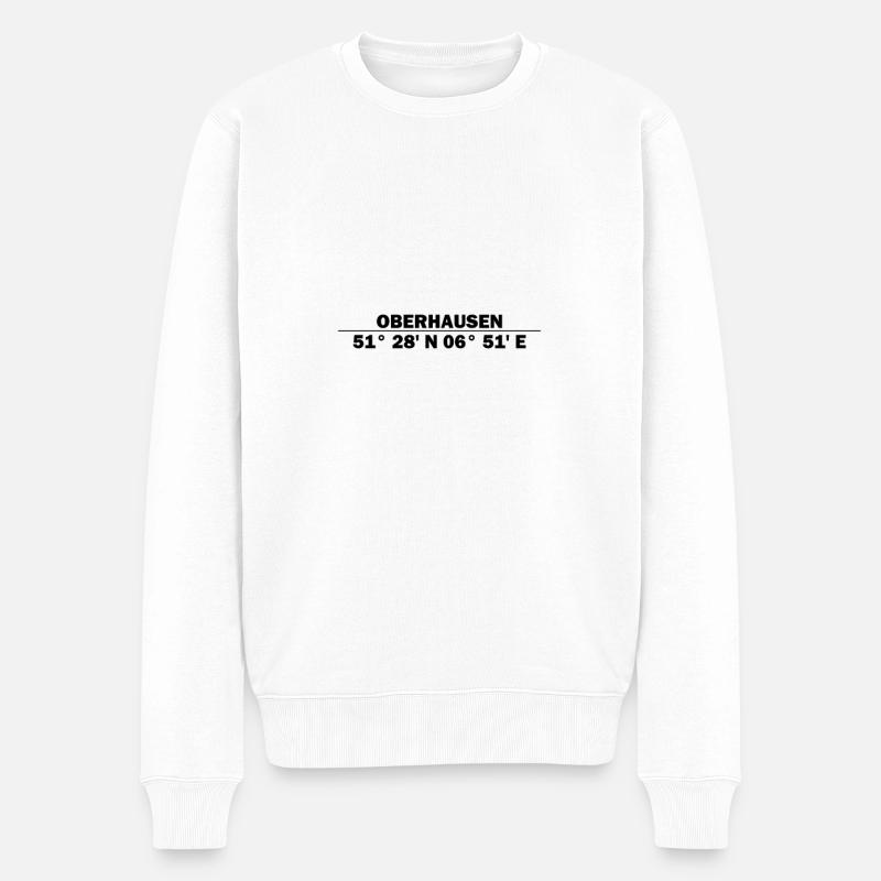 Coordonnées d’Oberhausen - Pull Premium bio Homme - blanc