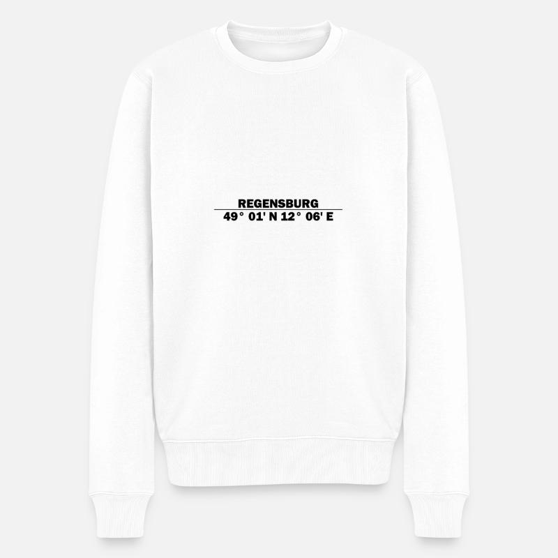 Coordonnées de Ratisbonne - Pull Premium bio Homme - blanc