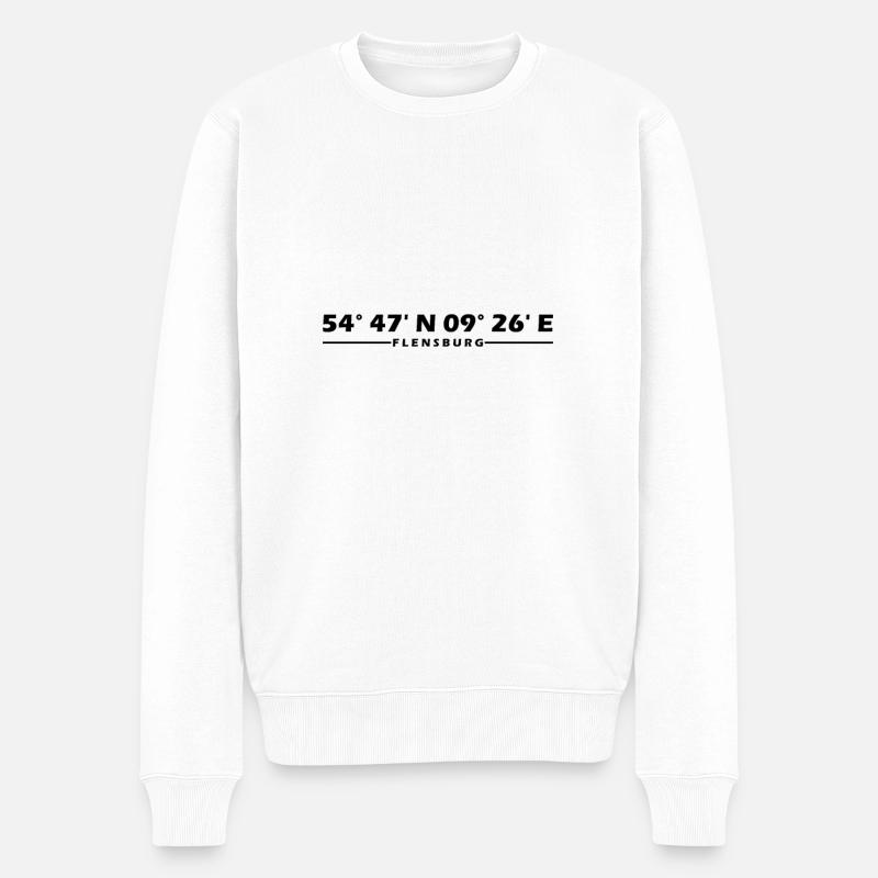 Coordonnées de Flensburg - Pull Premium bio Homme - blanc