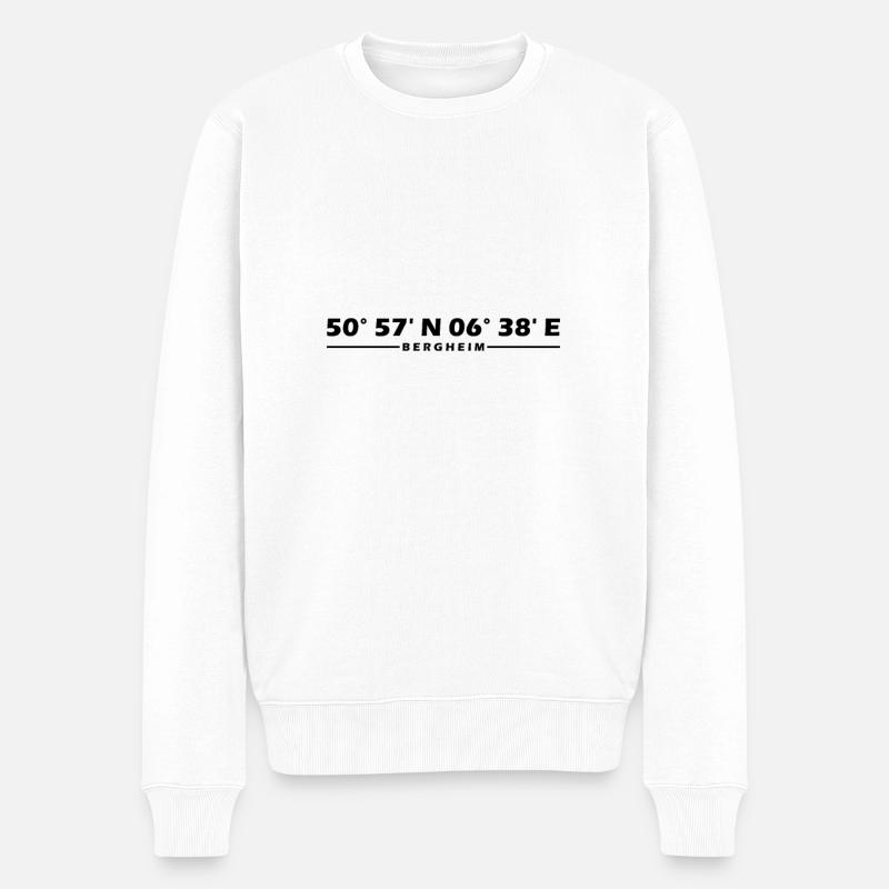 Coordonnées de Bergheim - Pull Premium bio Homme - blanc