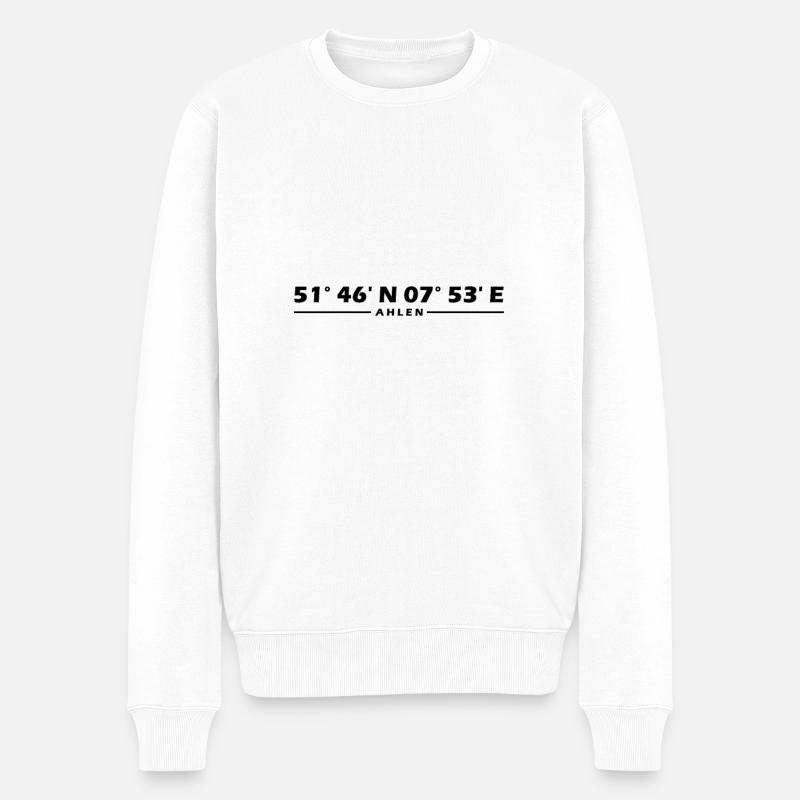 Coordonnées d’Ahlen - Pull Premium bio Homme - blanc
