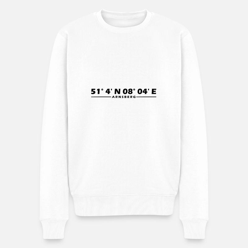 Coordonnées d’Arnsberg - Pull Premium bio Homme - blanc