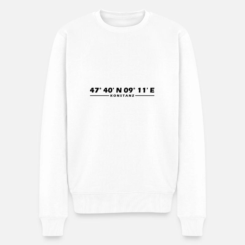 Coordonnées de constance - Pull Premium bio Homme - blanc