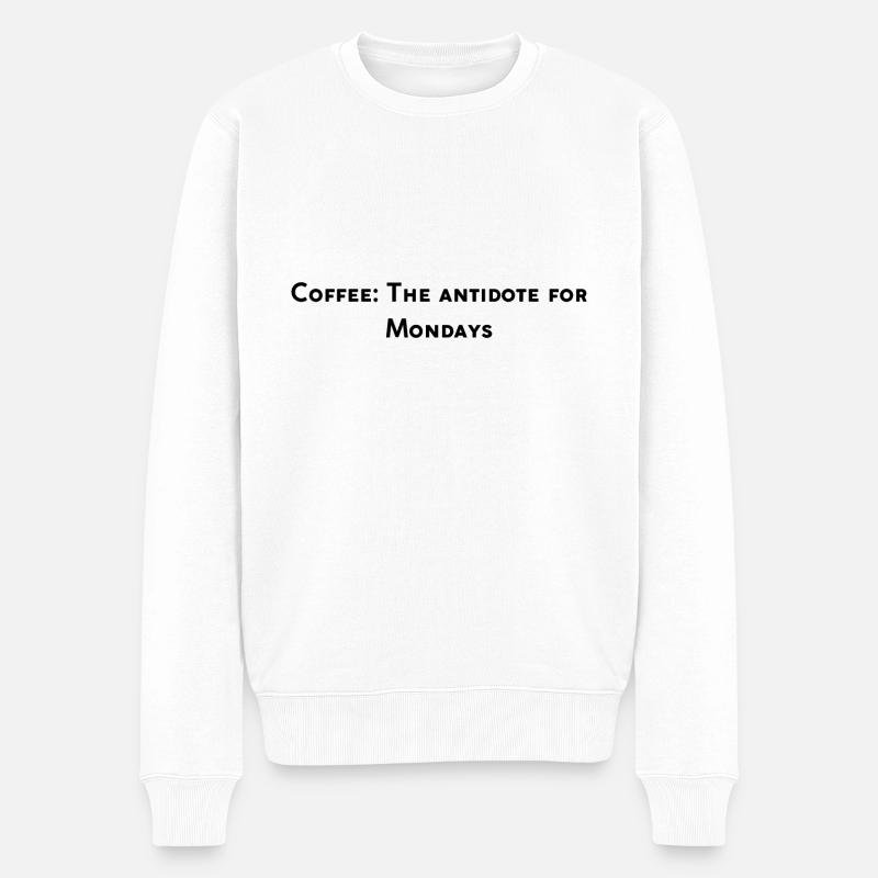 Design drôle café - Pull Premium bio Homme - blanc