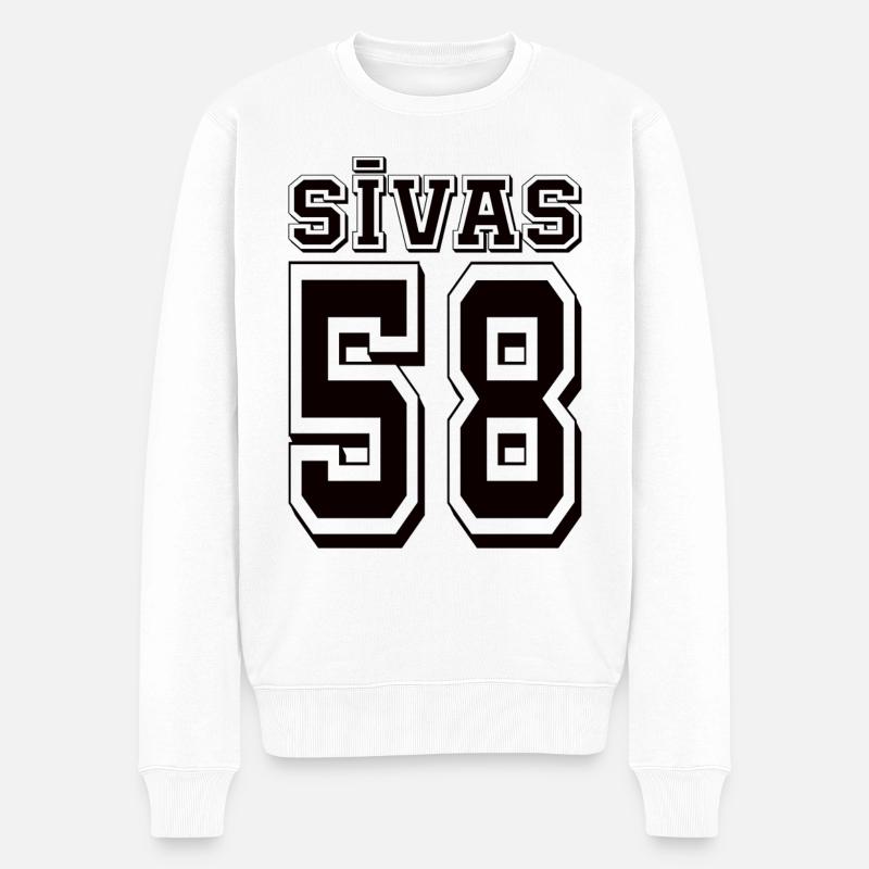 Sivas 58 - Männer Premium Bio Pullover - Weiß