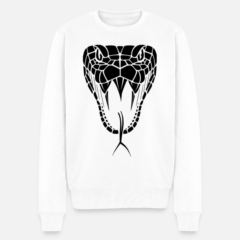Minimum Cobra Serpents - Pull Premium bio Homme - blanc