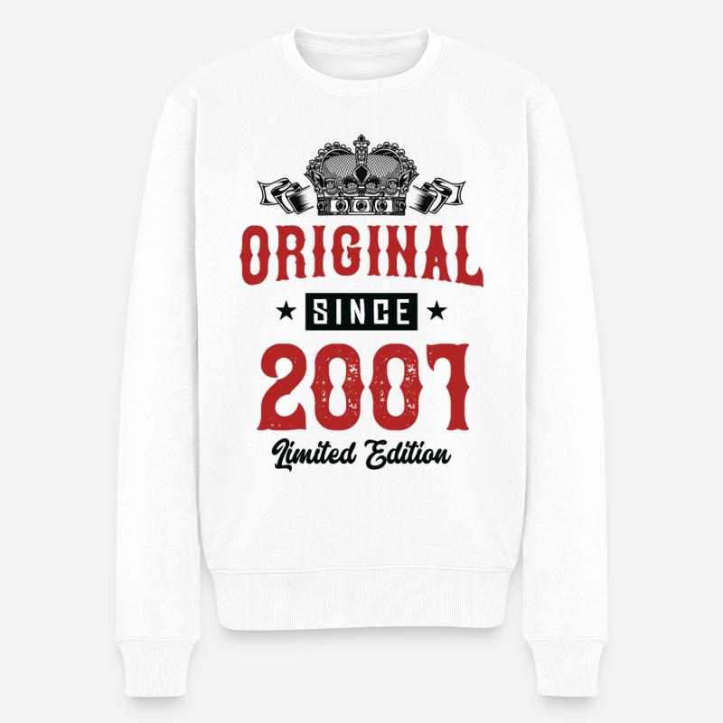 2001 édition limitée - Pull Premium bio Homme - blanc