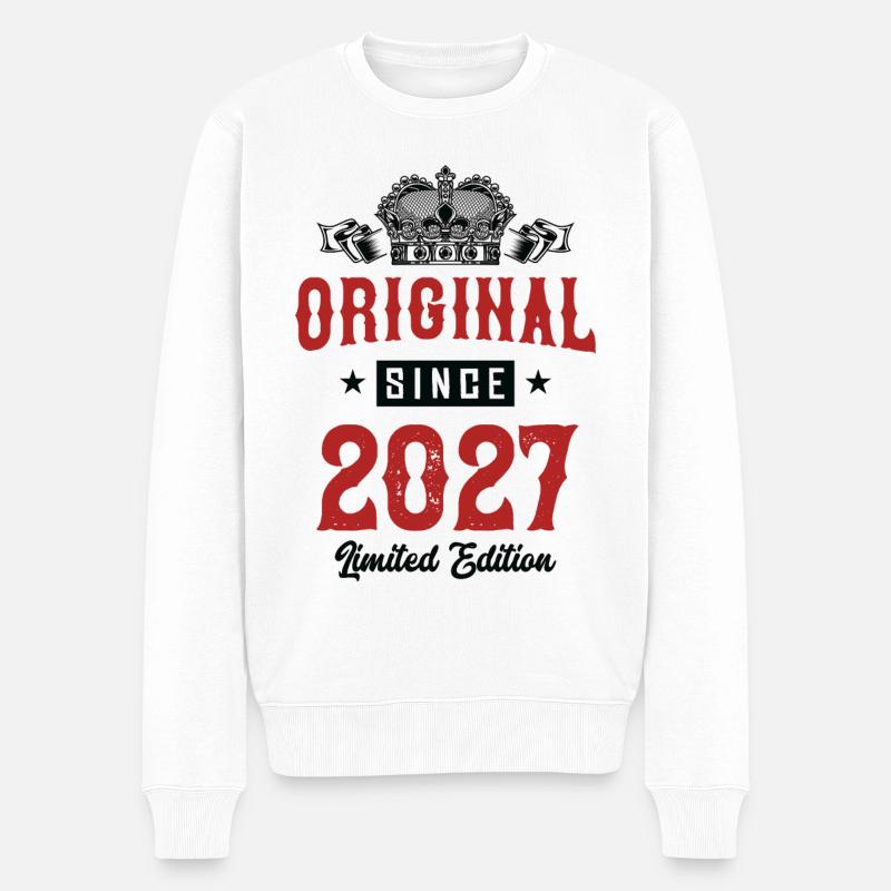 Édition limitée 2027 - Pull Premium bio Homme - blanc