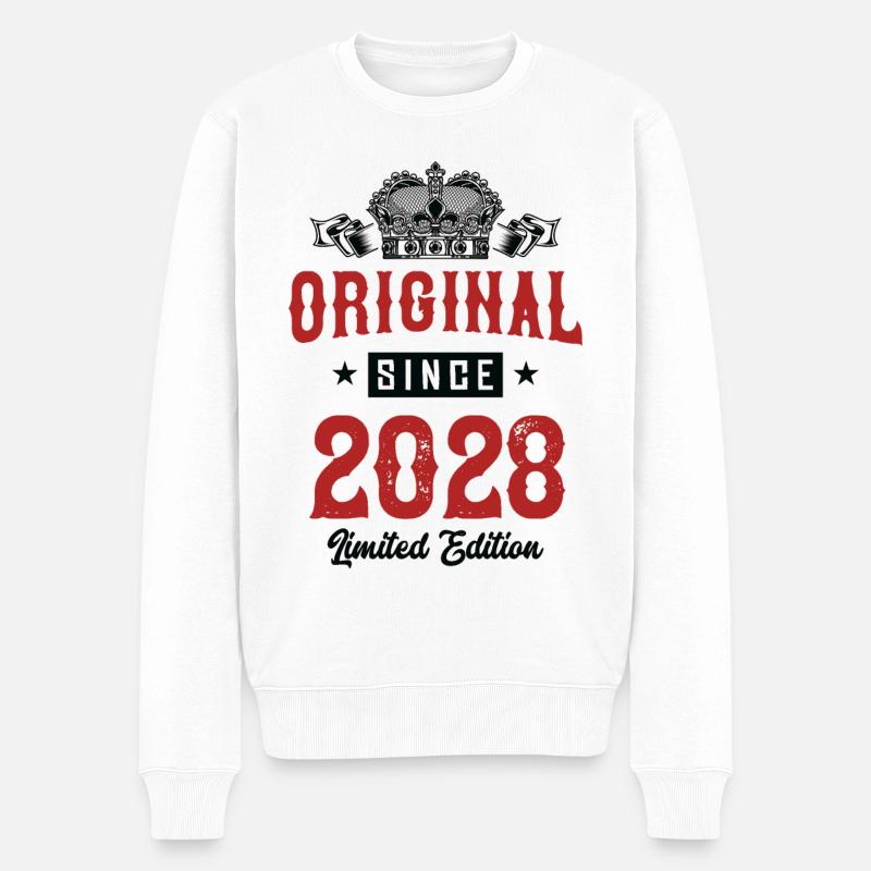 Édition limitée 2028 - Pull Premium bio Homme - blanc