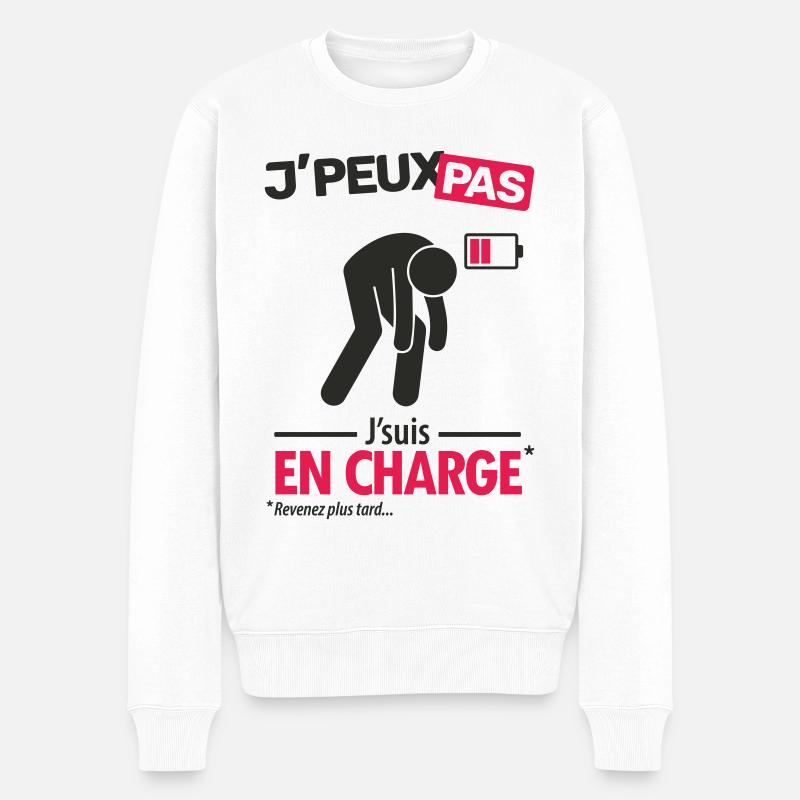 J'peux pas, j'suis en charge - Pull Premium bio Homme - blanc