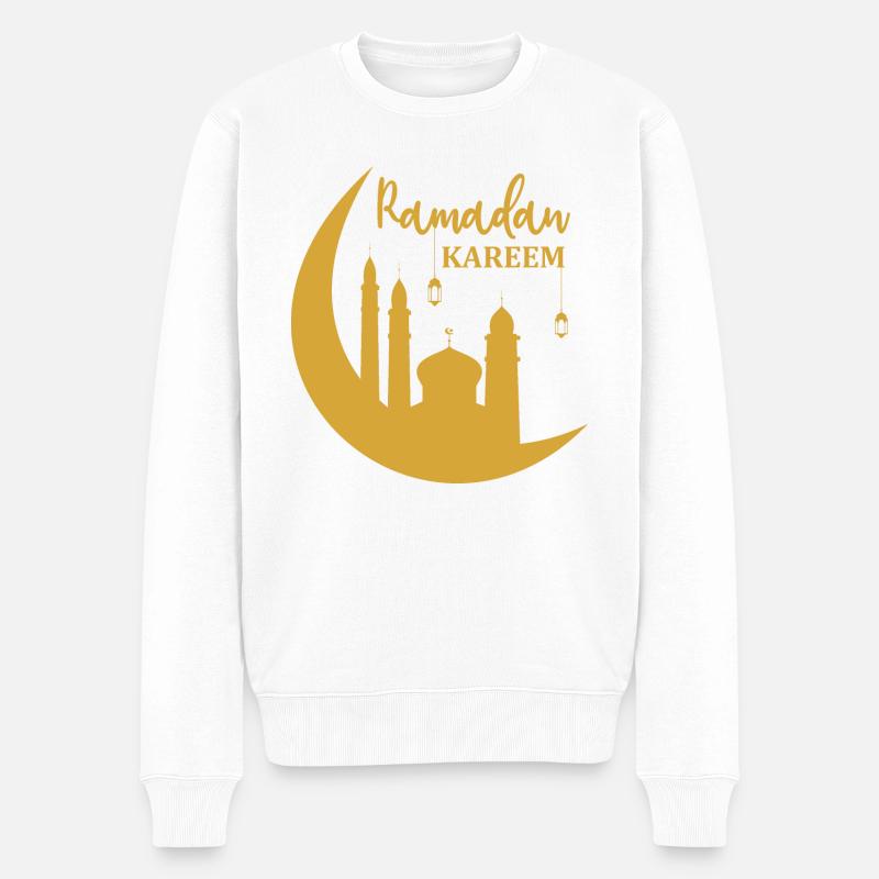 Ramadan 2023 - Männer Premium Bio Pullover - Weiß