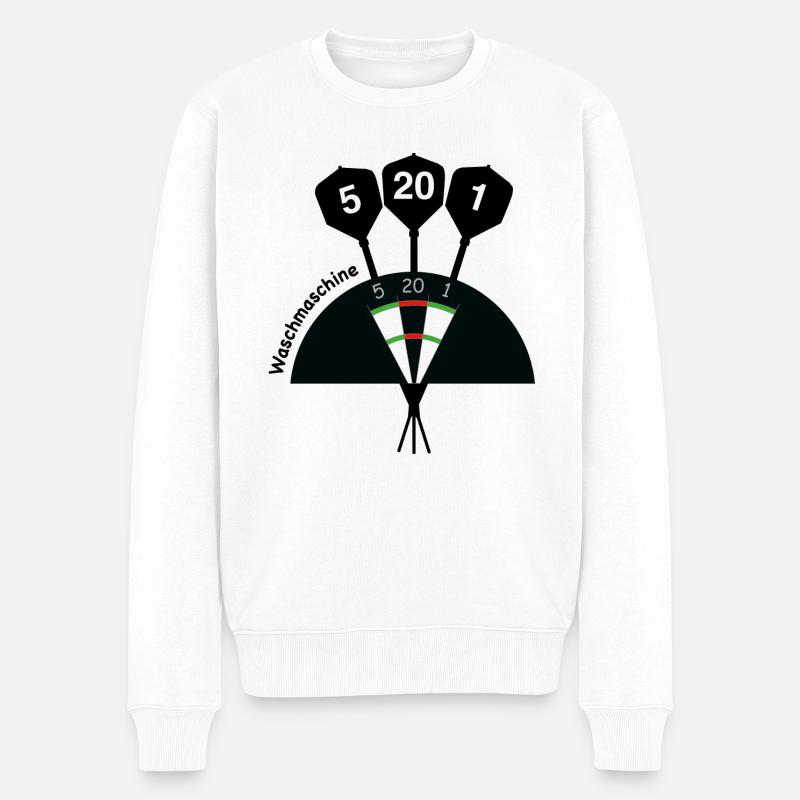 Machine à laver - Fléchettes - Fléchettes - Pull Premium bio Homme - blanc