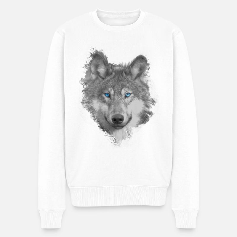 Wolf - Pull Premium bio Homme - blanc