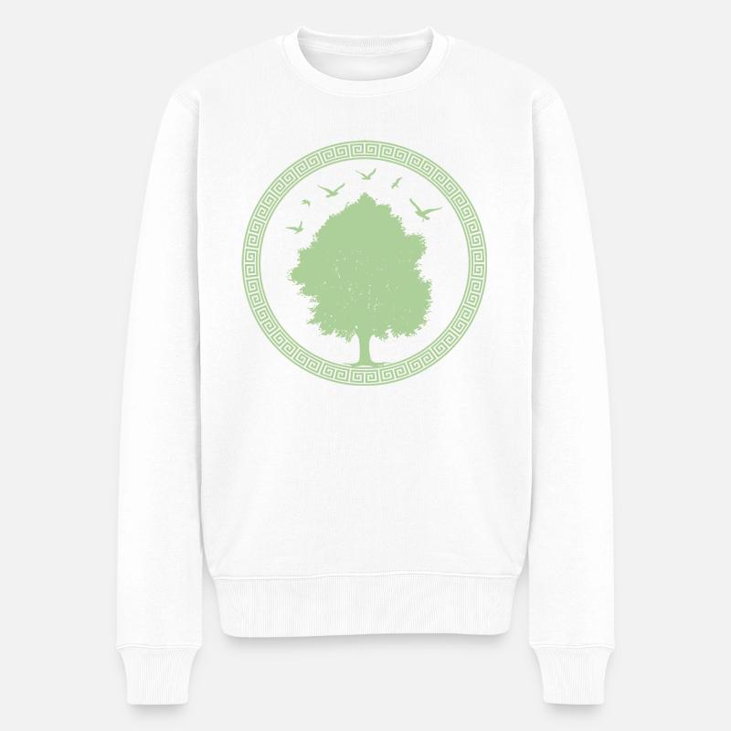 Arbre de Vie - Pull Premium bio Homme - blanc