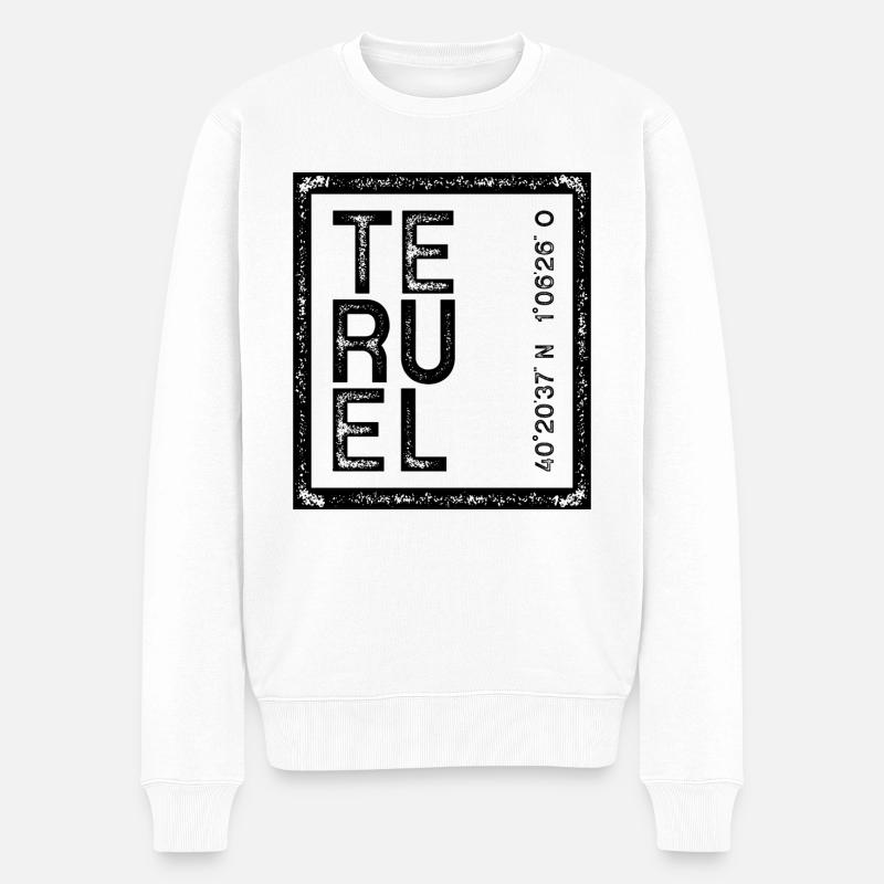 TERUEL - Pull Premium bio Homme - blanc