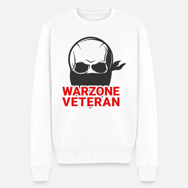 Warzone Veteran COD - Men's Premium Organic Jumper - white