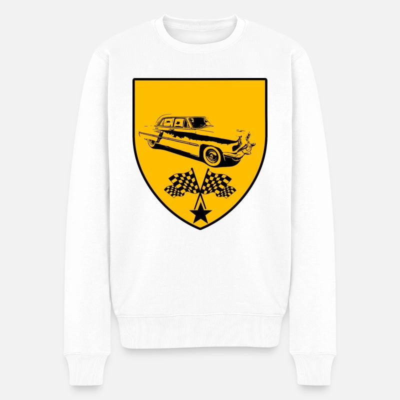 Voiture - Pull Premium bio Homme - blanc