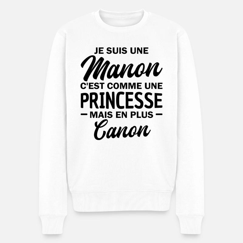je suis une manon - Pull Premium bio Homme - blanc